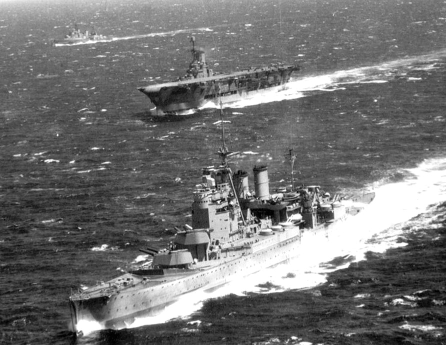 A mediterrán trió. A Renown, az Ark Royal, és a Sheffield.