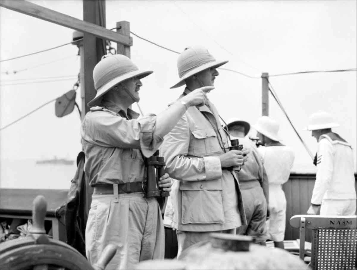 Edward Spears tábornok, és De Gaulle, a Menace hadművelet idején.