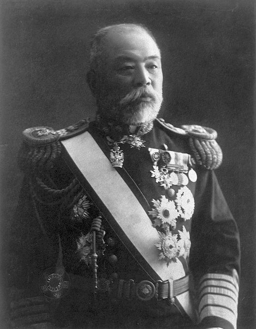 Dewa Shigeto altengernagy, a Harmadik Cirkáló Osztag parancsnoka. (1856-1930)