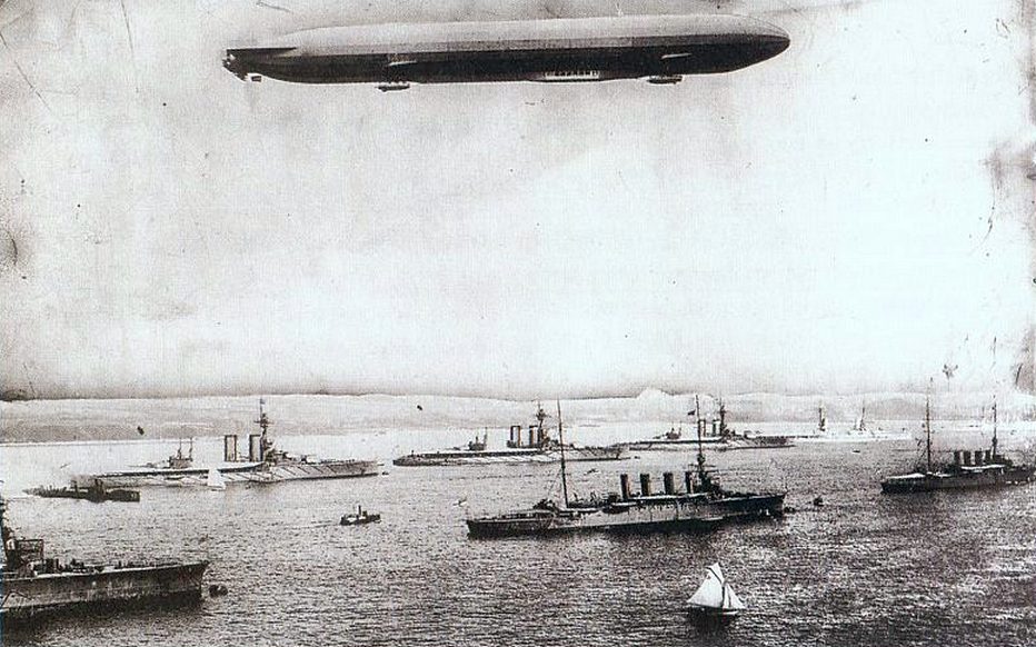 King George osztályú csatahajók Kielben, 1914 júniusában.