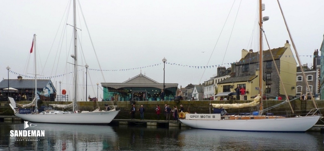 A Gipsy Moth IV. és a Gipsy Moth III. 2012-ben, Plymouthban.