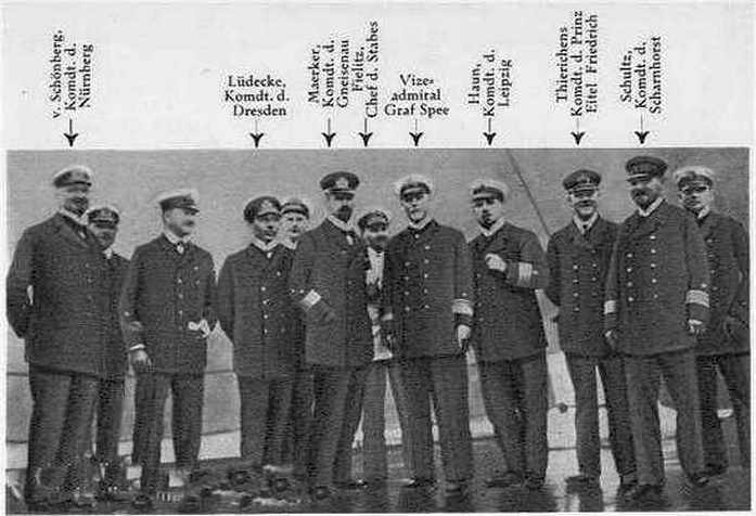 Az Ostasiengeschwader vezérkara.