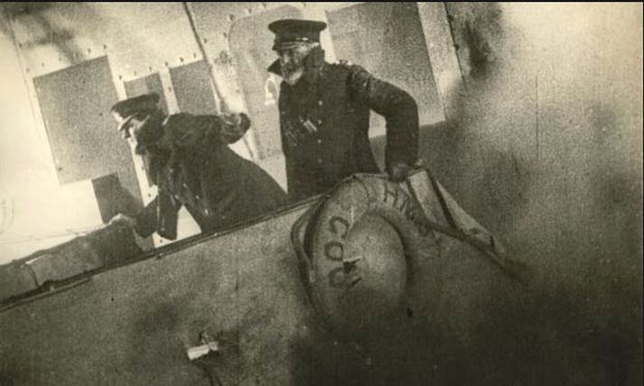 A Good Hope utolsó percei. Jelenet egy 1927-ben készült filmből.