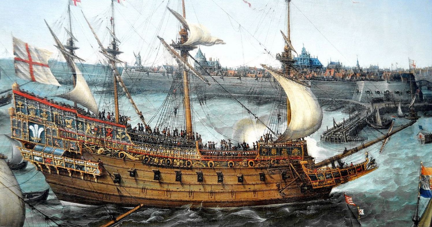 A Prince Royal 1613-ban látogatásra érkezik a holland Vlissingen kikötőjébe.