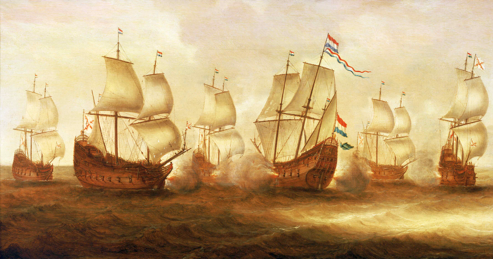 Ütközet Nieuwpoort előtt, Witte de With hajóraja és a dunkirkerek közt, 1640 júliusában.