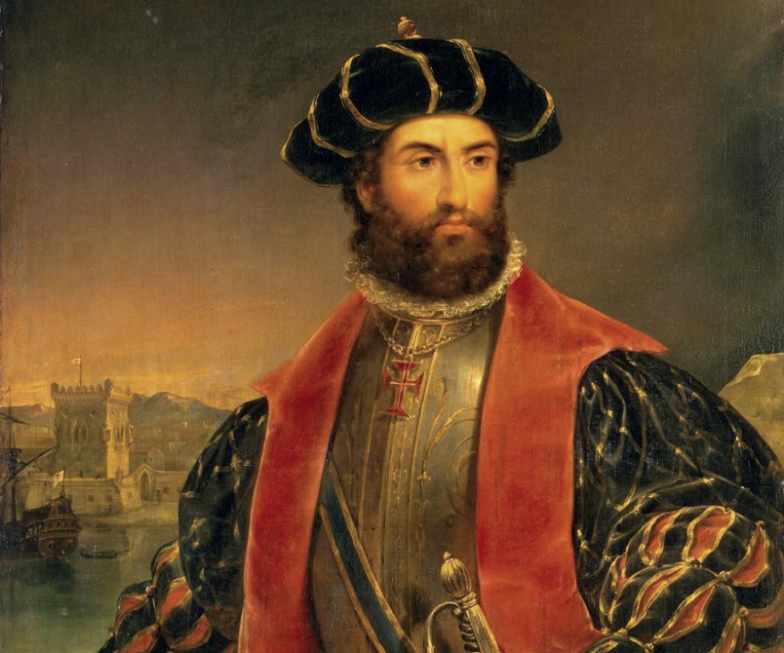 Vasco de Gama, valószínűleg a csatasor első európai alkalmazója.