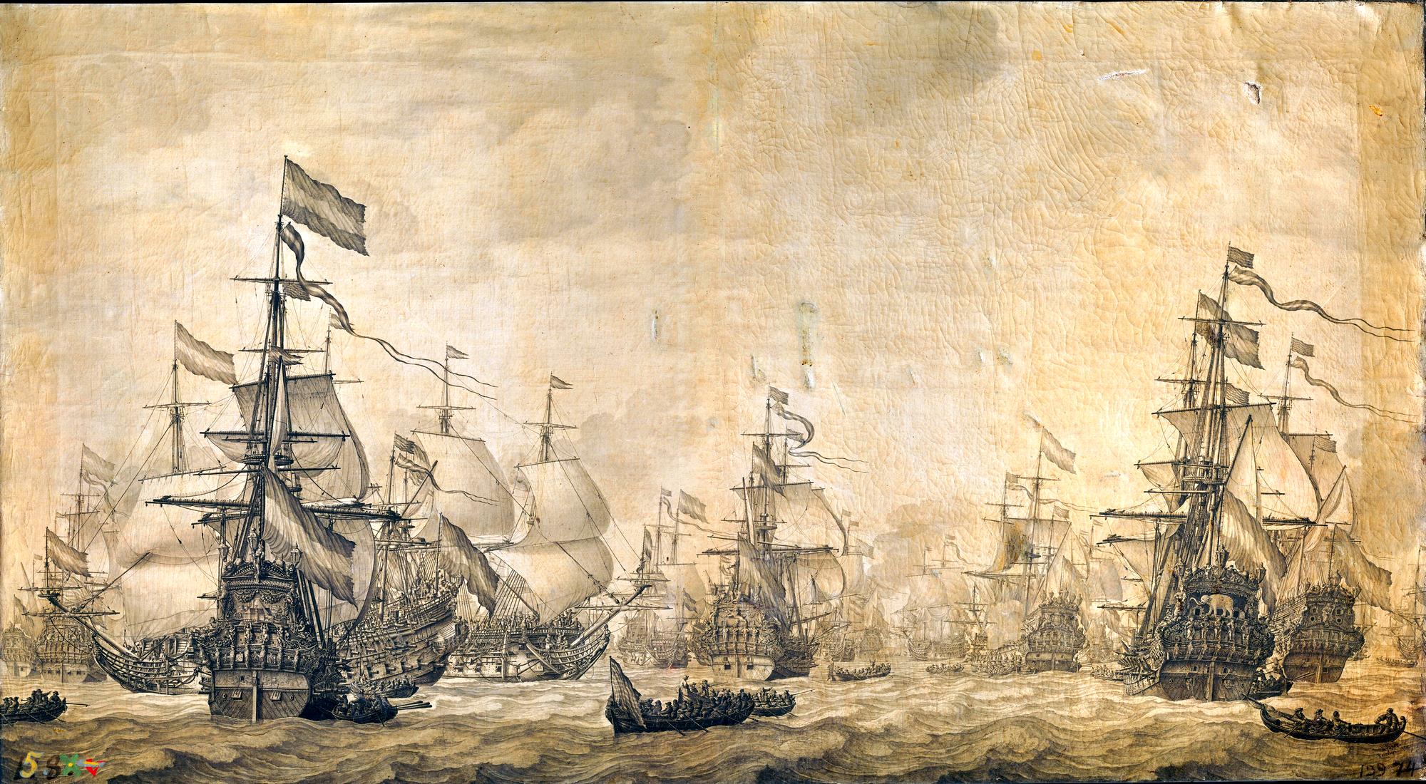 A holland flotta sorhajói.