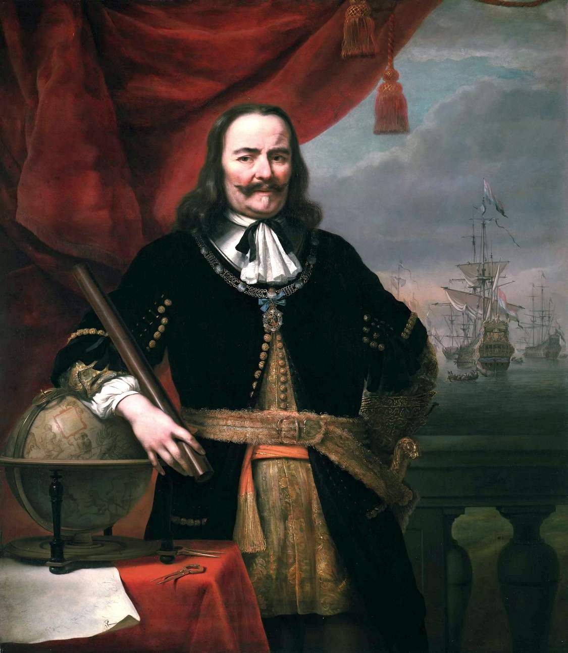 Michiel de Ruyter arcképe 1667-ből.