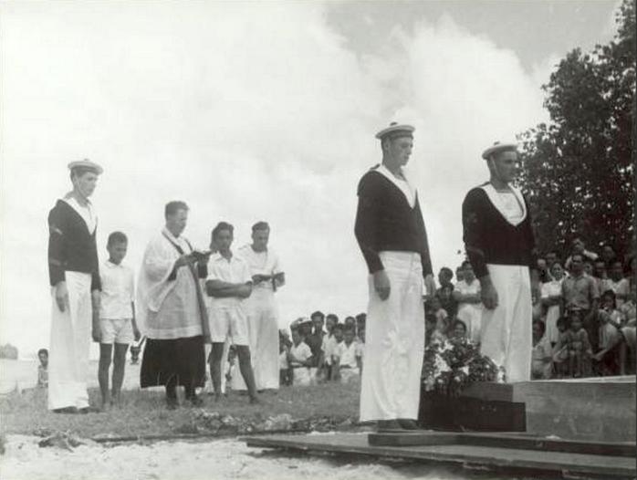 Az 1947-es temetés Bora Borán.