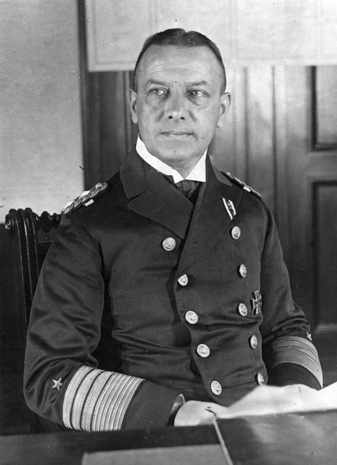 Raeder 1928-ban, főparancsnoki kinevezése évében.