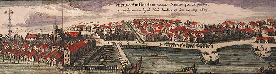 New Amsterdam, a későbbi New York 1673-ban.