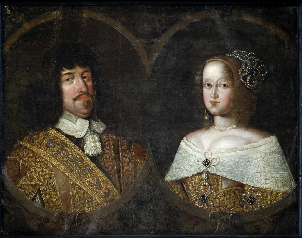 III. Frigyes, dán király, és felesége.
