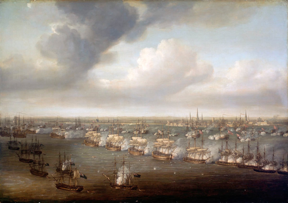 Az 1801-es koppenhágai ütközet.