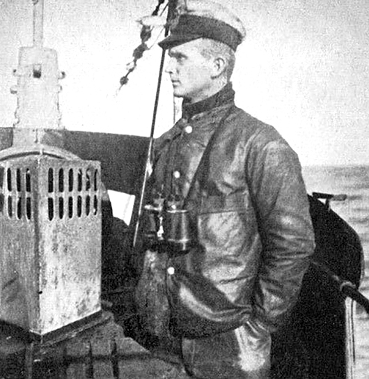 A fiatal Dönitz, az U–39 tisztje, az első világháború idején.