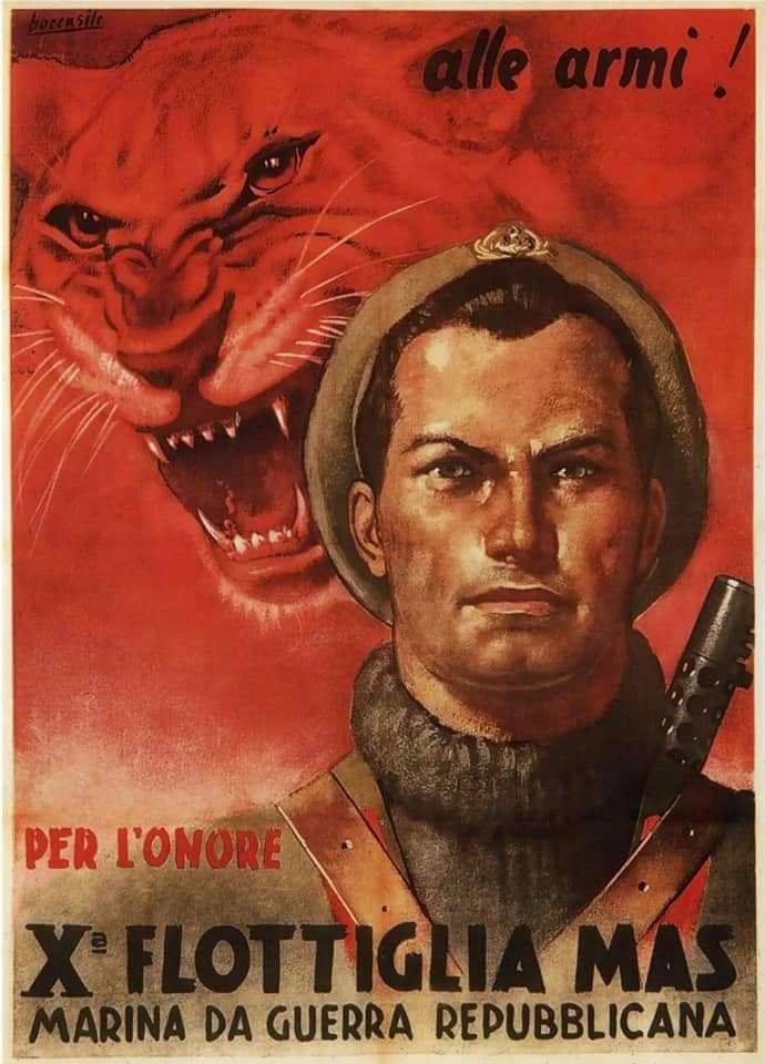 A Decima MAS toborzóplakátja.