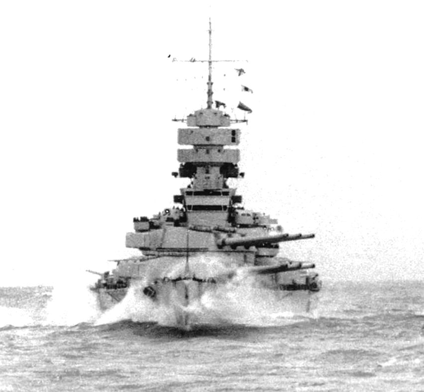 A Vittorio Veneto a próbajáratain, 1940 szeptemberében.