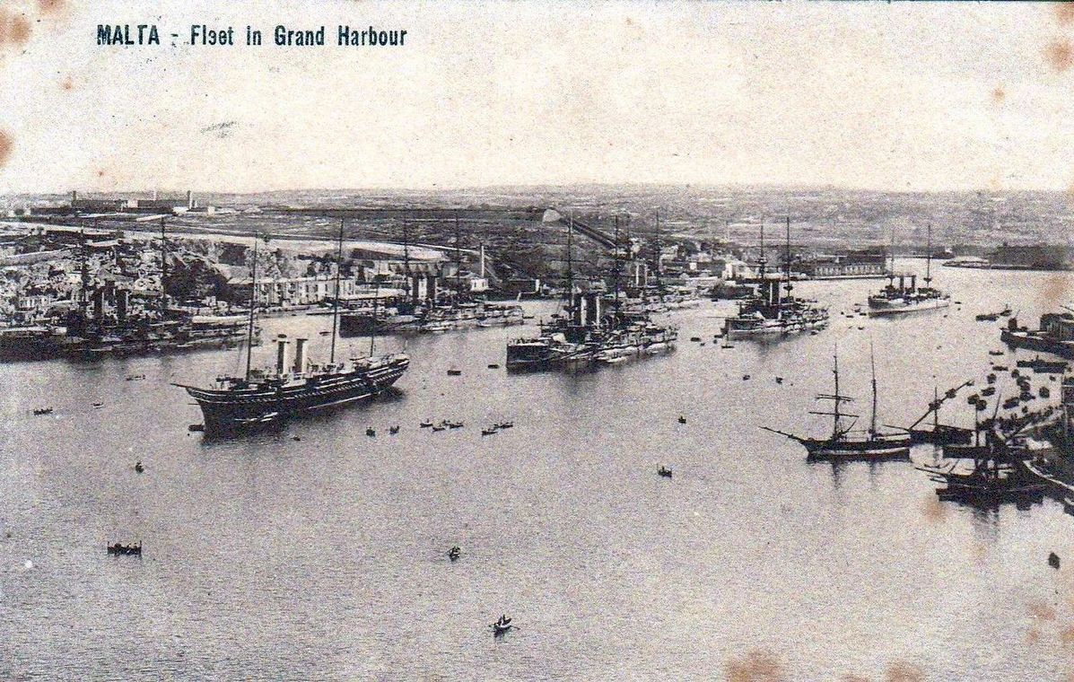 A máltai Nagy Kikötő a háború előtt.