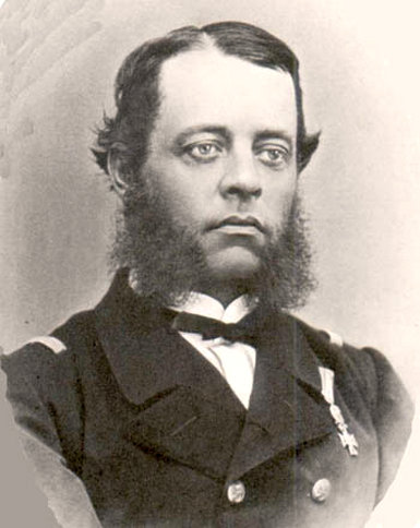 A fiatal Maximilian Daublebsky Freiherr von Sterneck zu Ehrenstein, a lissai csata hőse.
