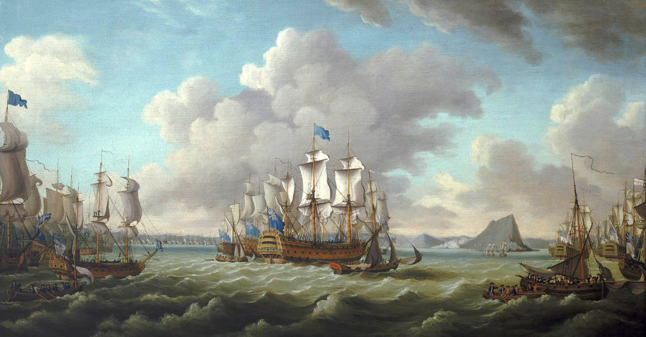 1782 októberében Richard Howe flottája, és az általuk kísért, utánpótlást szállító hajók megérkeznek Gibraltárba.