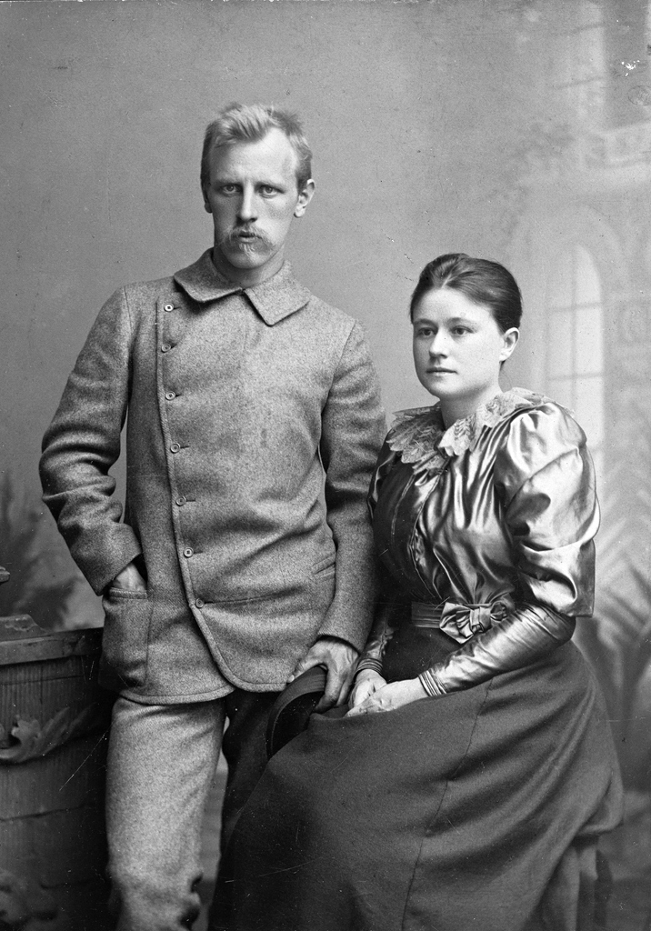 Fridtjof Nansen, és első felesége, Eva Sars.