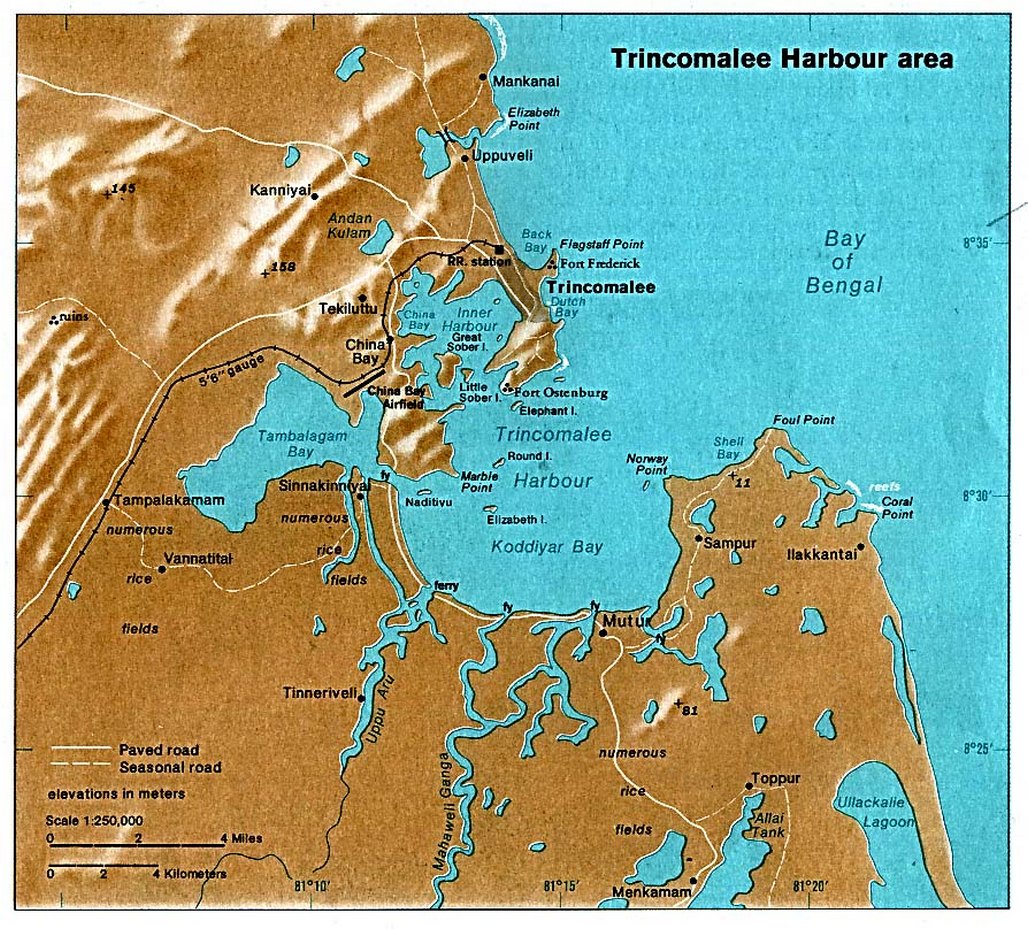 Trincomalee öbölrendszere.