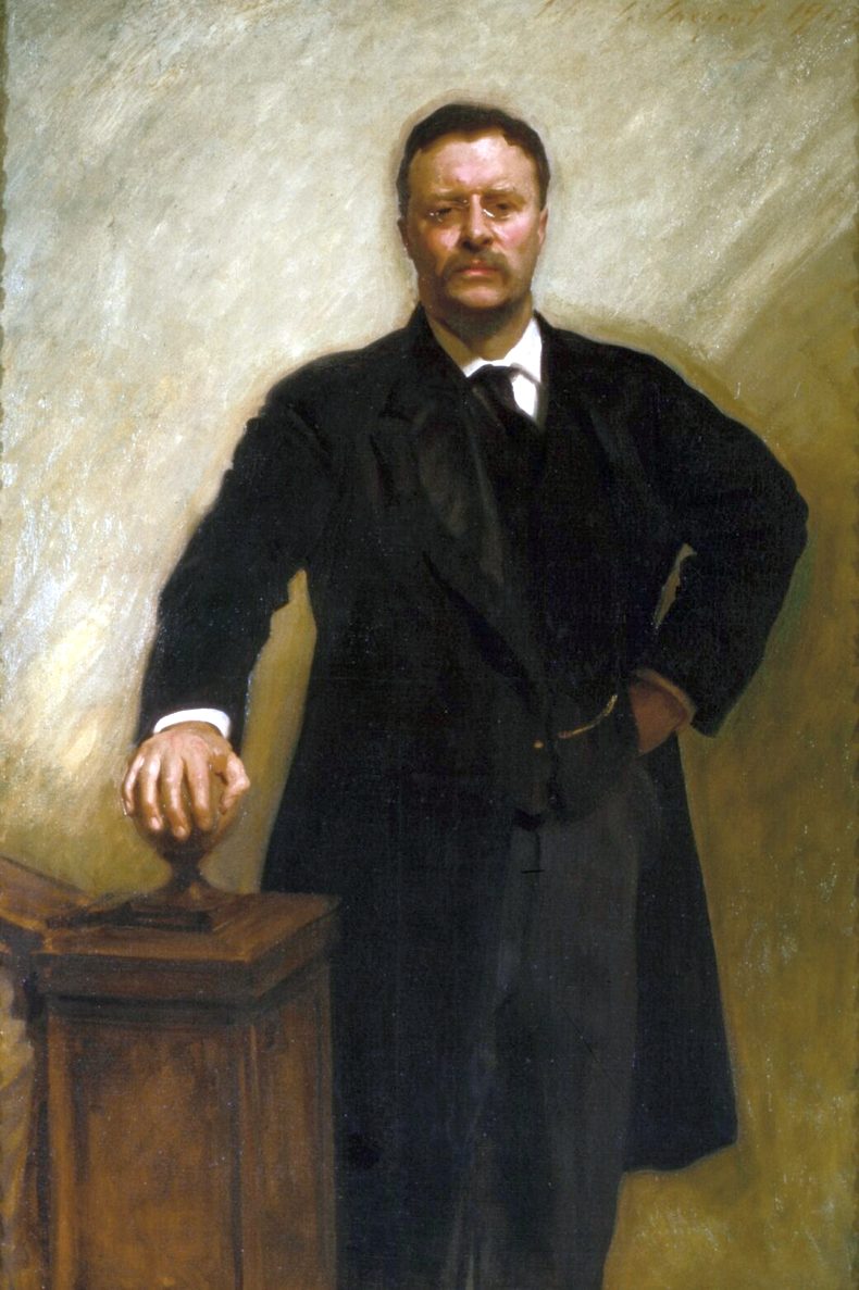 Theodore Roosevelt elnöki portréja 1903-ból.