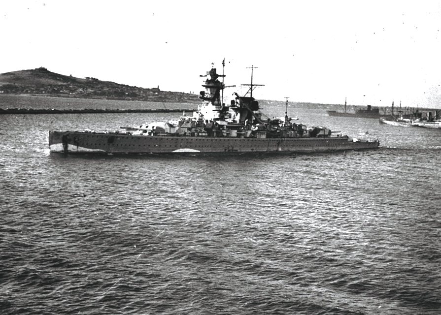 A Graf Spee Montevideóban.