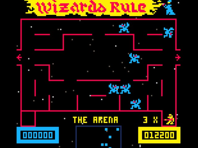 Wizard of Wor és Alone in the Dark 128×128 pixelen