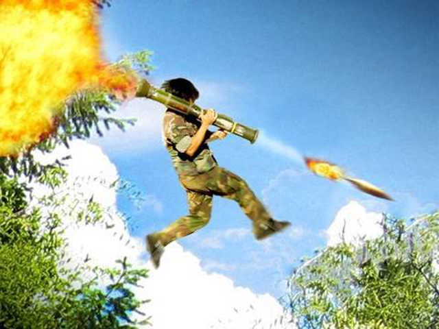 So man created rocket jump, and it was leet