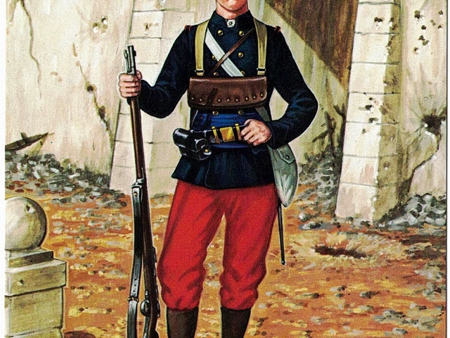 Grafikák: Légionnaire - 1er Régiment Etrangére, Tonkin, 1885