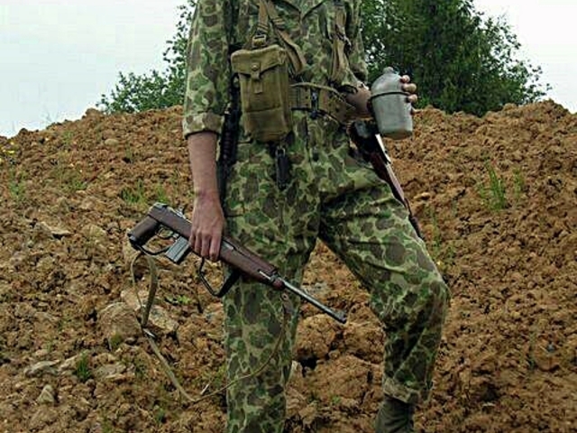Tenue USMC en Indochine, camouflage "Frog skin"