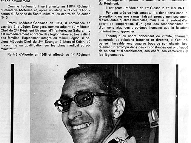 Médicin 1° classe Jacques Borde, 13° DBLE