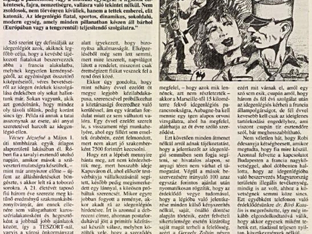 "Anyai szeretettel az idegenlégió ellen"