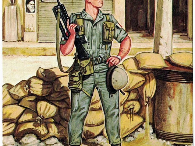 Grafikák: Légionnaire - 2e Régiment Etrangerére de Parachutistes, Beyrouth, le Liban, 1982