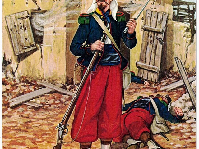 Grafikák: Légionnaire - Régiment Etrangerére, Camerone, Mexique, 1863