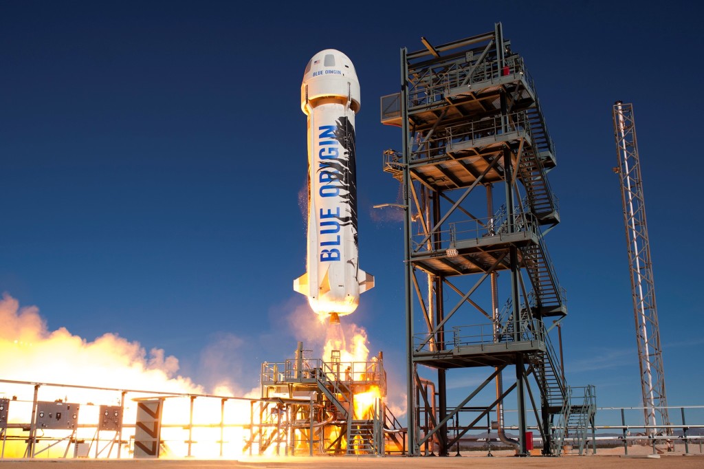 A Blue Origin New Sheperd rakétájának kilövése