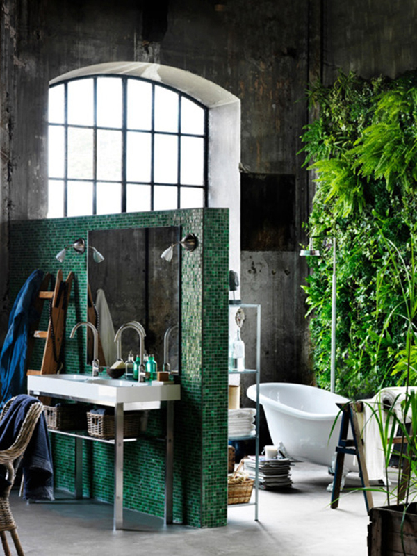 Industrial-bathroom-style-with-plants-sink-on-the-wall-divider.jpg