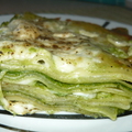 Spenótos sajtmártásos lasagne