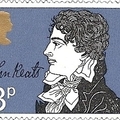 Keats kézjegye brit bélyegen