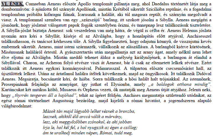 Aeneis tartalom