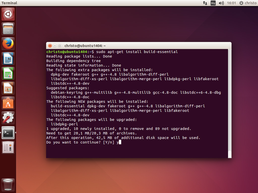 sudo apt get install build essential linux headers uname