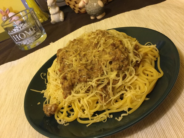 Mustáros spagetti