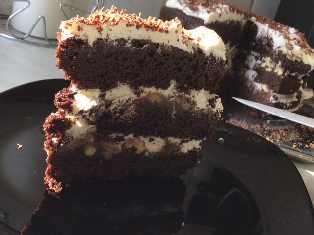 Diós csupa csoki torta