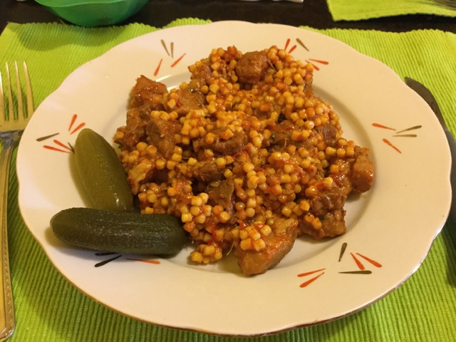 Tarhonyás hús