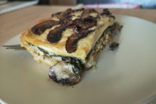 Gombás - mángoldos lasagne