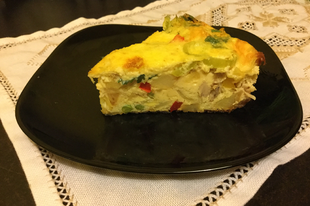 Zöldséges - húsos omlett