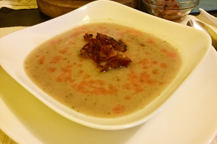 Lilahagyma leves