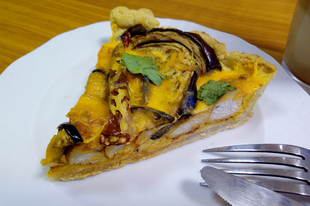 Csirkés padlizsános quiche(pite) mentesen