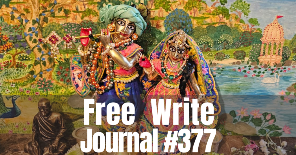 Satsvarupa dasa Gosami - FreeWrite Journal #377