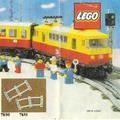 Kihajtogatható Lego Train insert 1981-ből